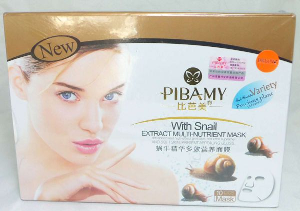 Pibamy with snail extrack multi nutrient Mask