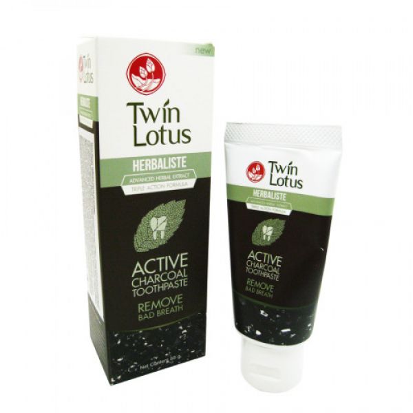 Twin Lotus Herbaliste Active Charcoal Toothpaste 50g