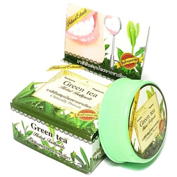 Зубная паста Rochjana с Зеленым Чаем и травами