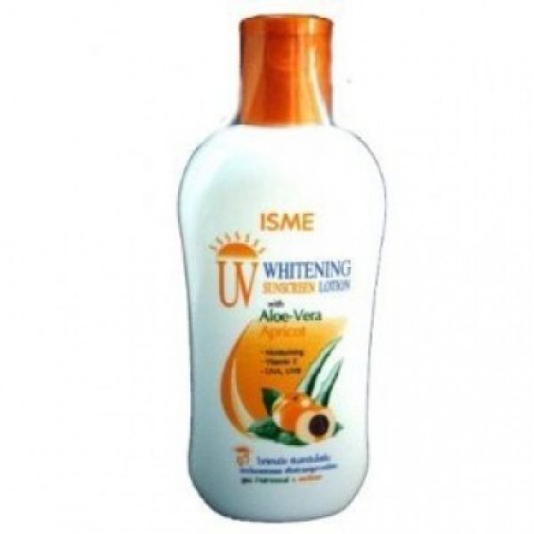 ISME UV Whitening Sunscreen Lotion with aloe-vera & apricot 150мл