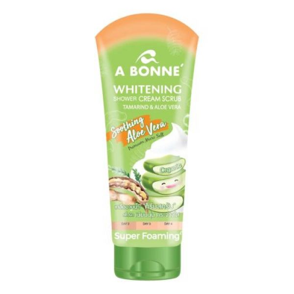 A Bonne Whitening Shower Cream Scrub Tamarind & Aloe Vera 350г