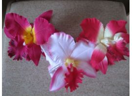 Заколки Орхидеи розовые