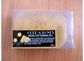 Gold & Honey Natural Soap Handmade 90g