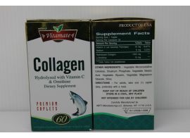 Vitamate Collagen Hydrolyzed with Vitamin C & Ornitine 60 кап